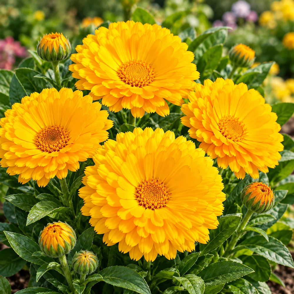 Calendula double paneeri seedlings